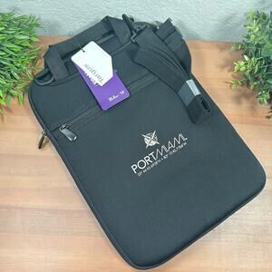 Targus 14" Vertical Laptop Slipcase Bag Black Port of Miami